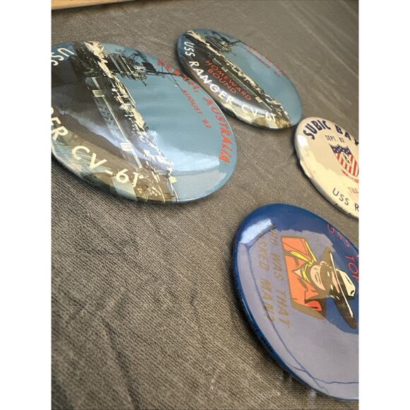 1982 USS NAVY RANGER VINTAGE PINS (4) - Picture 7 of 10